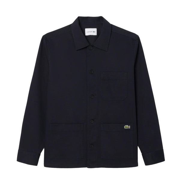 Lacoste Cotton Blend Overshirt Navy