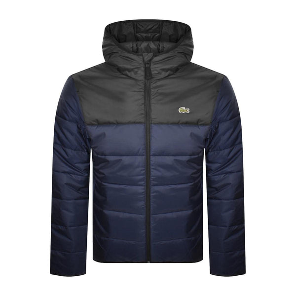 Lacoste Water-Repellent Quilted Puffer Jacket Navy/Black