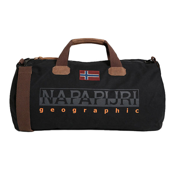 Napapijri Bering Duffle Bag Black-One Size-SPIRALSEVEN DESIGNER MENSWEAR UK