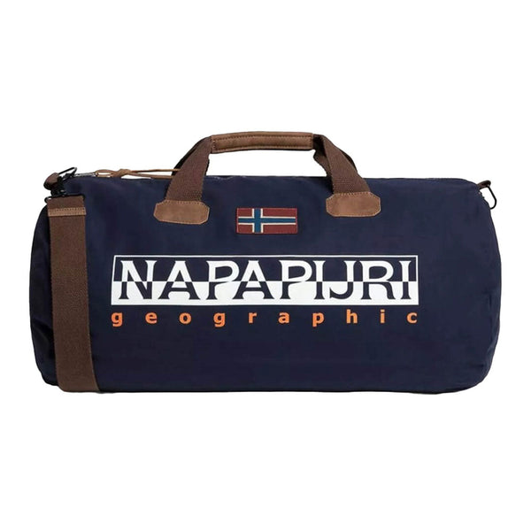 Napapijri Bering Duffle Bag Navy Blue-One Size-SPIRALSEVEN DESIGNER MENSWEAR UK