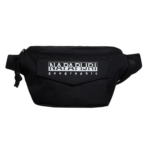 Napapijri Hornby Waist Bag Black-One Size-SPIRALSEVEN DESIGNER MENSWEAR UK