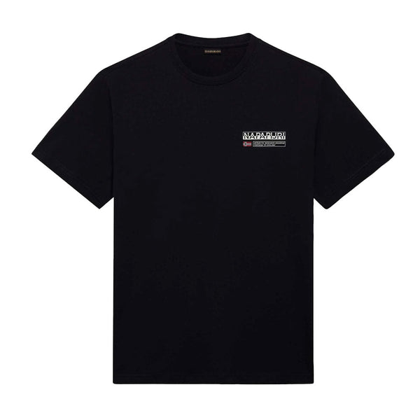 Napapijri S Kasba T-Shirt Black-SPIRALSEVEN DESIGNER MENSWEAR UK