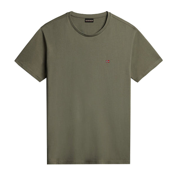 Napapijri Salis Sum T-Shirt Green Liche-SPIRALSEVEN DESIGNER MENSWEAR UK