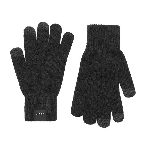 Nicce Karlo Gloves - Black-One Size-SPIRALSEVEN DESIGNER MENSWEAR UK