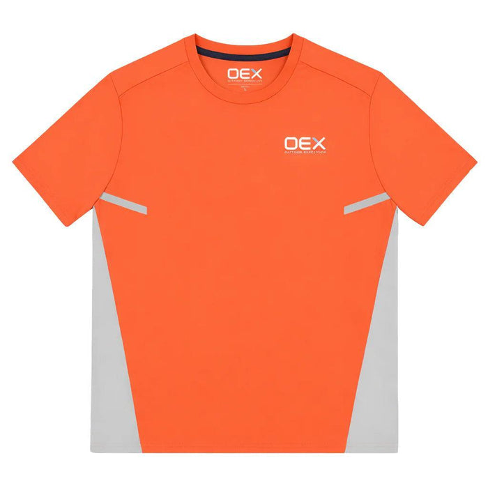 OEX Flash 2.0 T-Shirt Coral/Light Grey