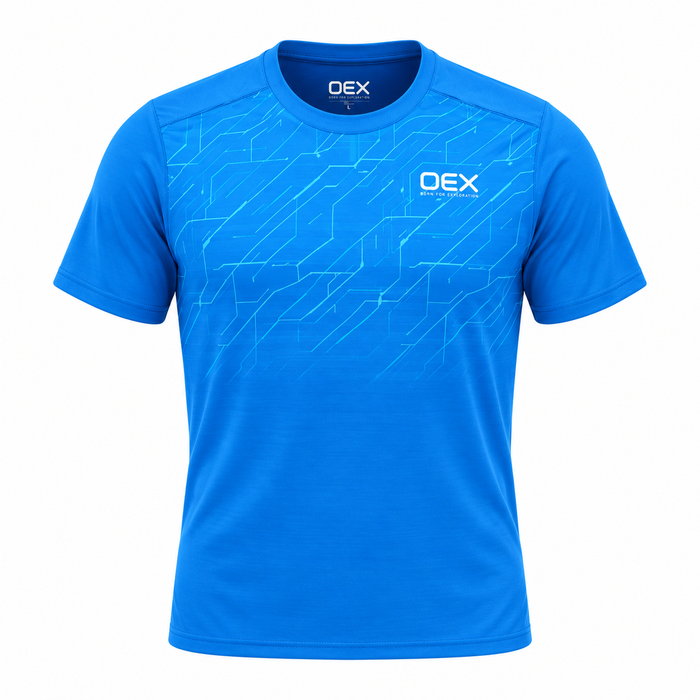 OEX Helmer T-Shirt Azure