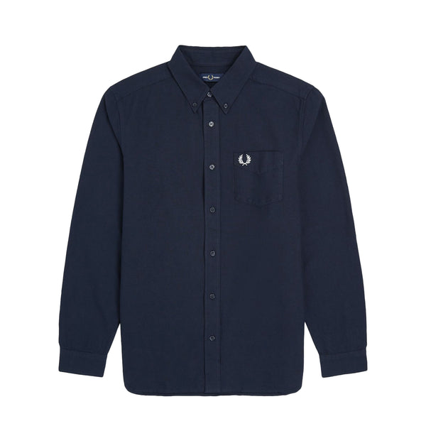 Fred Perry Long Sleeve Oxford Shirt Navy