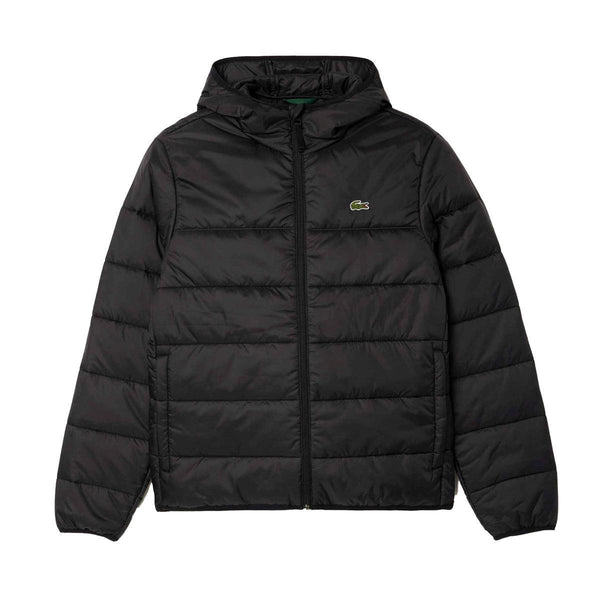 Lacoste Water-Repellent Quilted Puffer Jacket Black