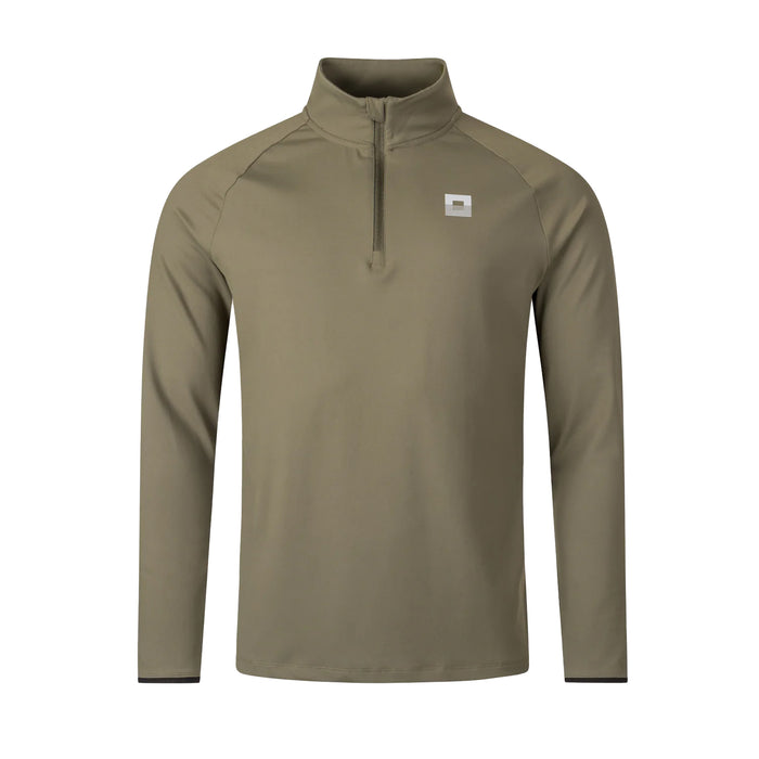 REFLECT Dynamic Pro Quarter Zip Track Top Khaki