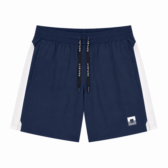 REFLECT Zone Tech 7-Inch Shorts Navy Blue/White