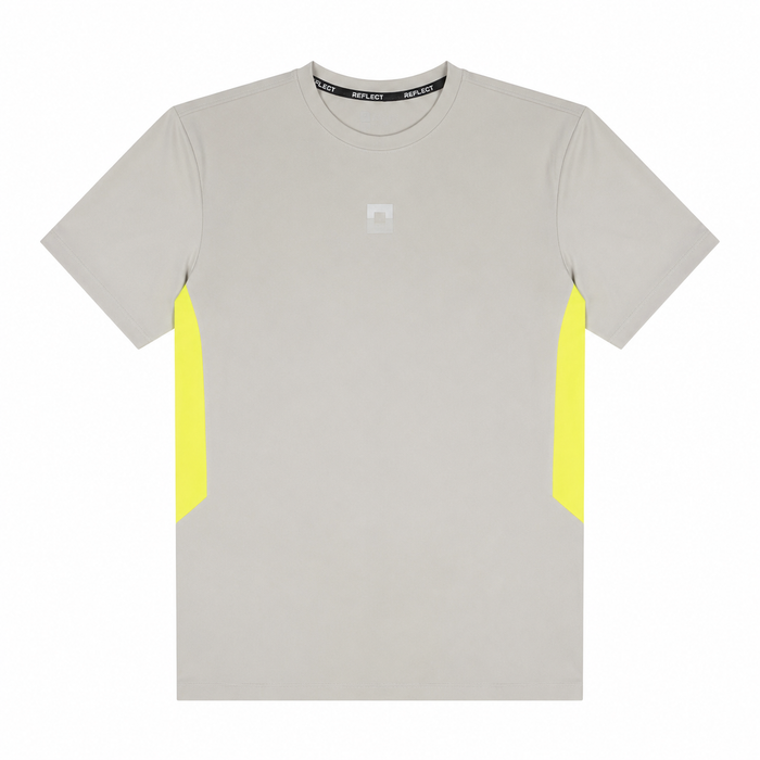 REFLECT Zone Tech T-Shirt Grey/Neon Yellow