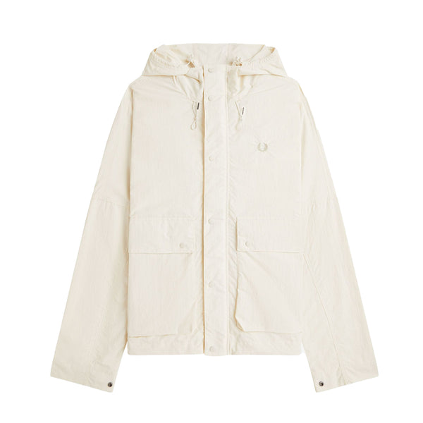 Fred Perry Cropped Ripstop Parka Ecru