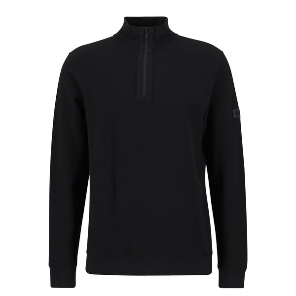 Barbour International Samuel Funnel Neck Half Zip Sweatshirt Black