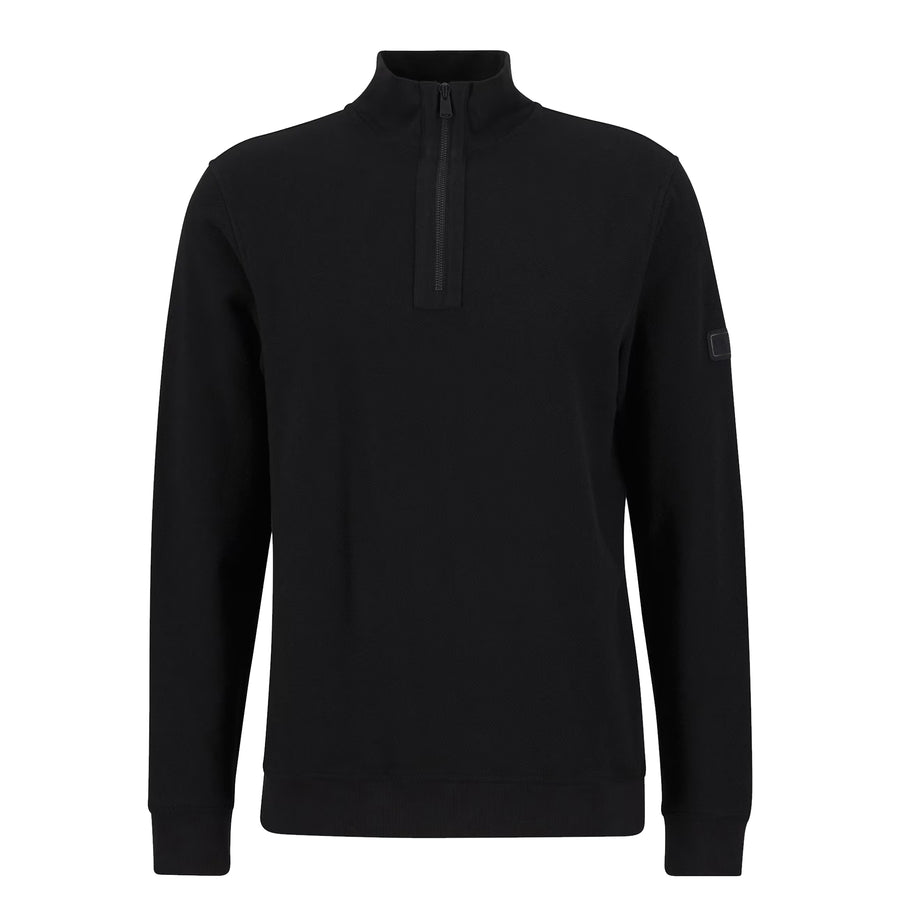 Barbour International Samuel Funnel Neck Half Zip Sweatshirt Black