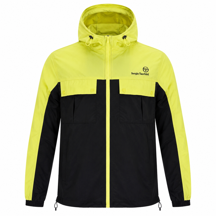 Sergio Tacchini Alba Hooded Jacket Celery Green/Black