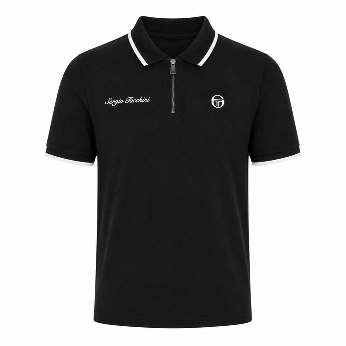Sergio Tacchini Davide Polo Shirt Black