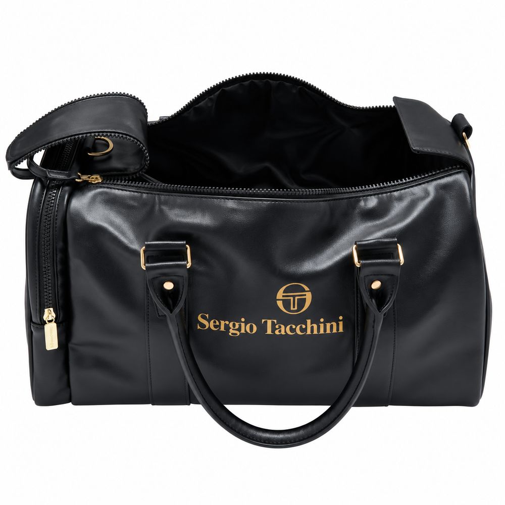 Sergio Tacchini Jorno Holdall Bag Black/Gold – Spiral Seven