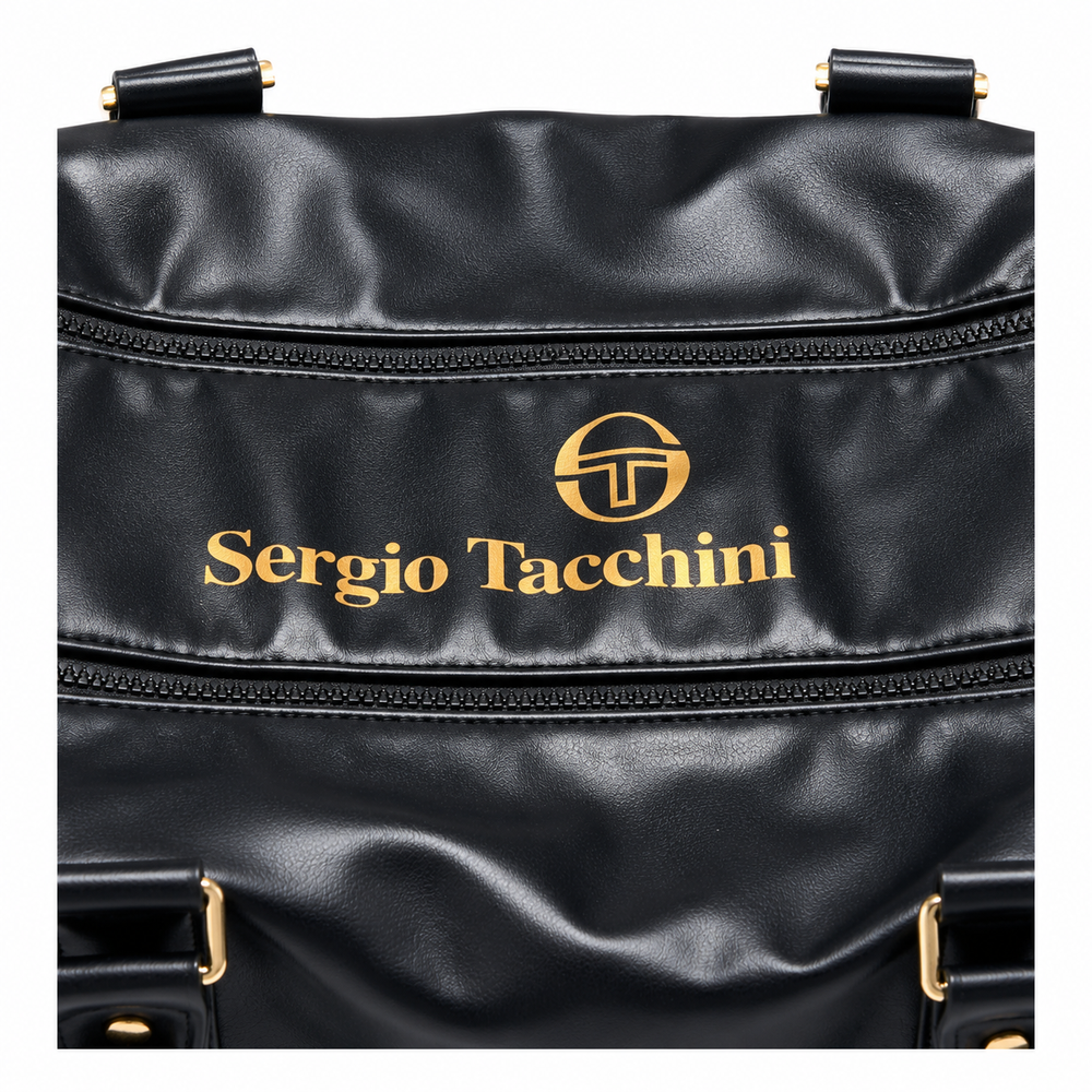 Sergio Tacchini Jorno Holdall Bag Black/Gold – Spiral Seven