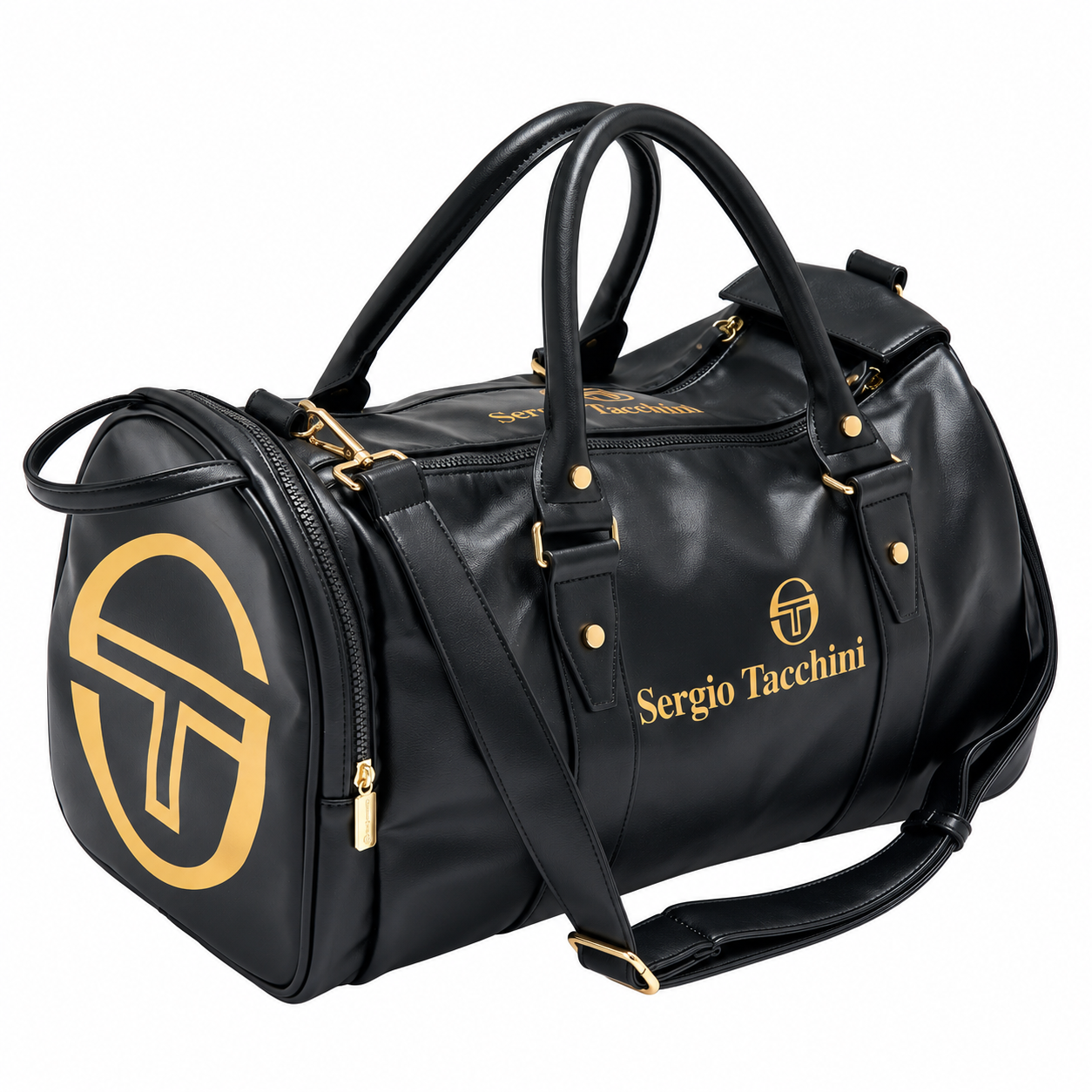 Sergio Tacchini Jorno Holdall Bag Black/Gold – Spiral Seven
