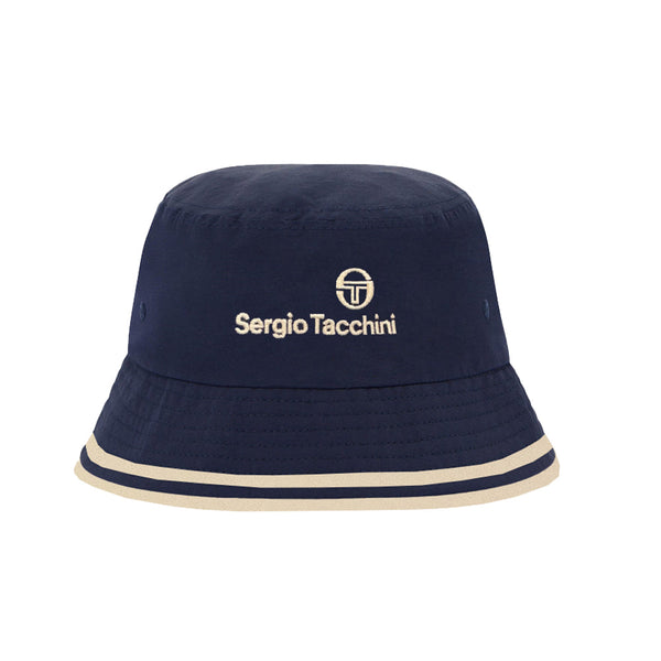 Sergio Tacchini Laverman Bucket Hat - Maritime Blue-One Size-SPIRALSEVEN DESIGNER MENSWEAR UK