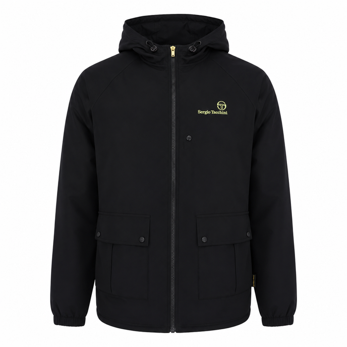 Sergio Tacchini Mancini Hooded Jacket Black