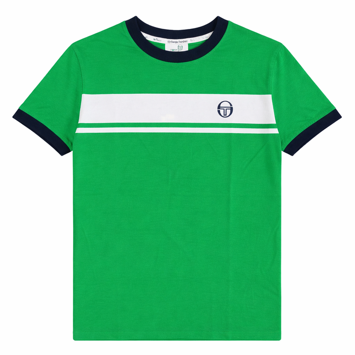 Sergio Tacchini Master T-Shirt Fern Green/White/Maritime Blue