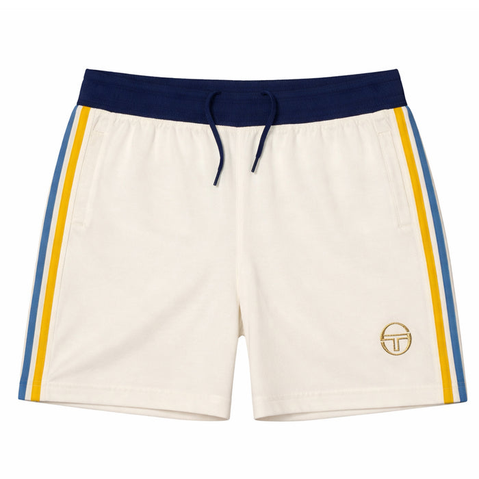 Sergio Tacchini Monte Velour Shorts Gardenia/Maritime Blue