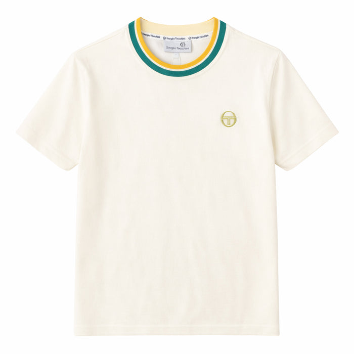 Sergio Tacchini Monte Velour T-Shirt Gardenia