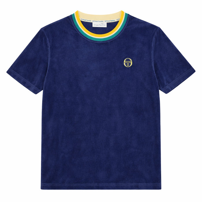 Sergio Tacchini Monte Velour T-Shirt Maritime Blue