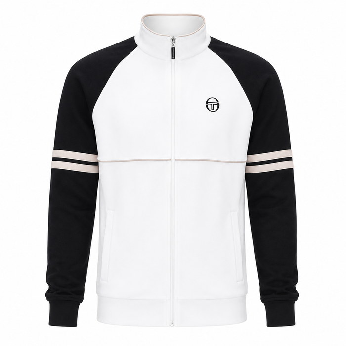 Sergio Tacchini Orion Track Top Jacket Gardenia/Black/Peyote