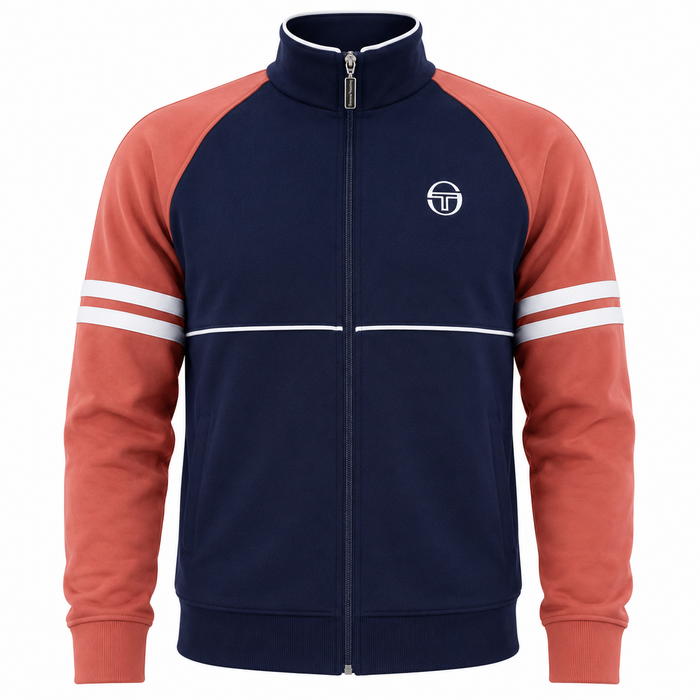 Sergio Tacchini Orion Track Top Jacket Maritime Blue/Light Mahogany/White