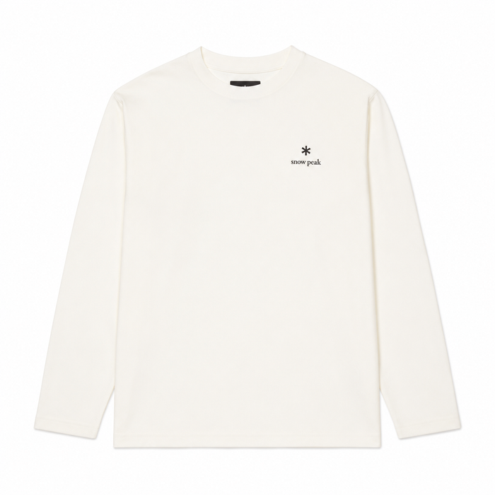 Snow Peak L/S Logo T-Shirt Off White