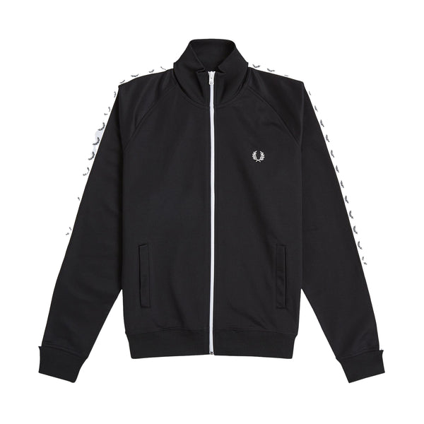 Fred Perry Taped Track Top Jacket Black