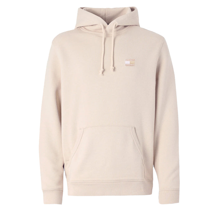 Tommy Jeans Tonal Logo Badge Hoodie Oat Marl Heather