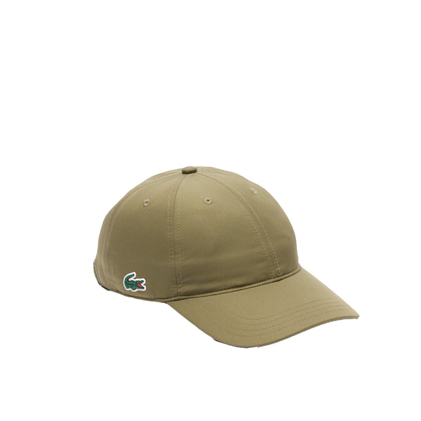 Lacoste Sport Lightweight Diamond Taffeta Baseball Cap Khaki Green