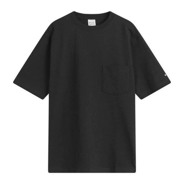 Snow Peak Recycled Cotton Heavy Short Sleeve T-Shirt Black