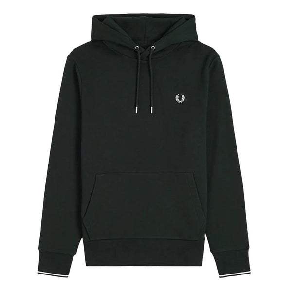 Fred Perry Tipped Hoodie Night Green/Snow White