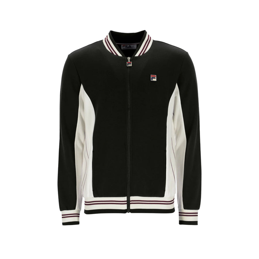 Fila Settanta Baseball Track Top Jacket Black/Gardenia/Fig/Charcoal