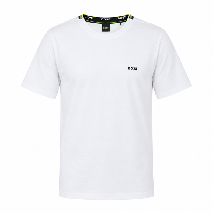 BOSS Pique Taddy T-Shirt Open White