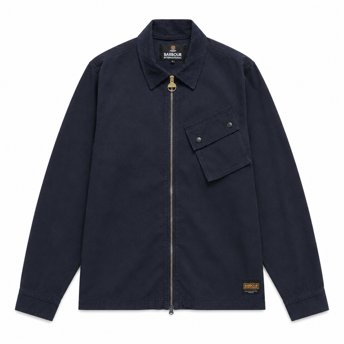Barbour International A7 Overshirt Navy