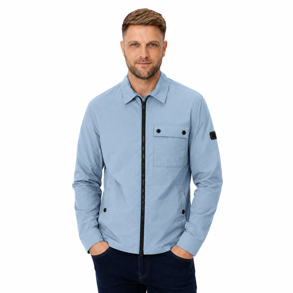 Barbour International Inline Overshirt Powder Blue – Spiral Seven