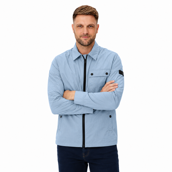 Barbour International Inline Overshirt Powder Blue – Spiral Seven