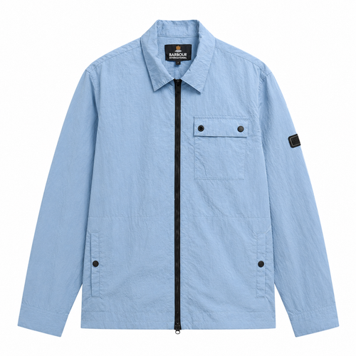 Barbour International Inline Overshirt Powder Blue