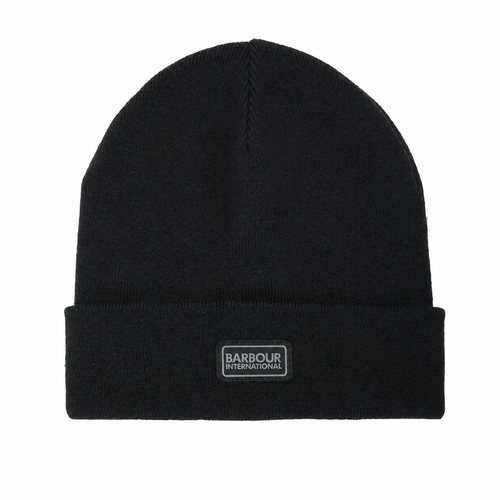 Barbour International Sensor Legacy Beanie Hat Black/Gunmetal