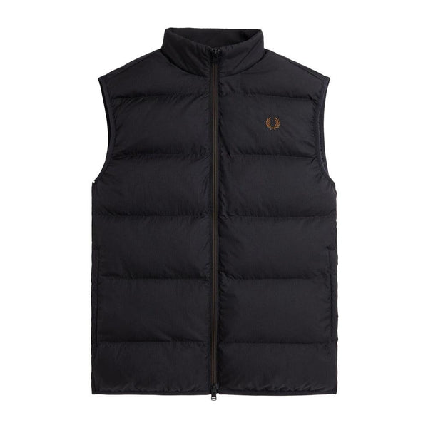 Fred Perry Insulated Padded Gilet Black