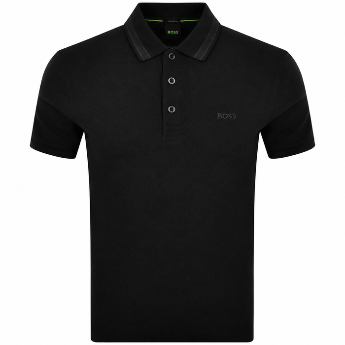 BOSS Paddy Piqué Polo Shirt Black