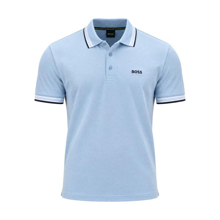 BOSS Paddy Piqué Polo Shirt Light/Pastel Blue