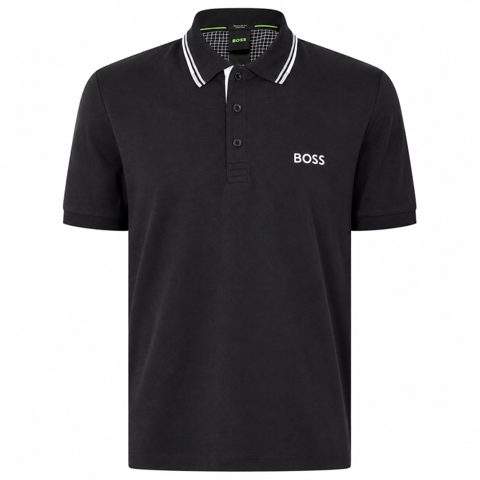 BOSS Paddy Pro Polo Shirt Black/Grey/White