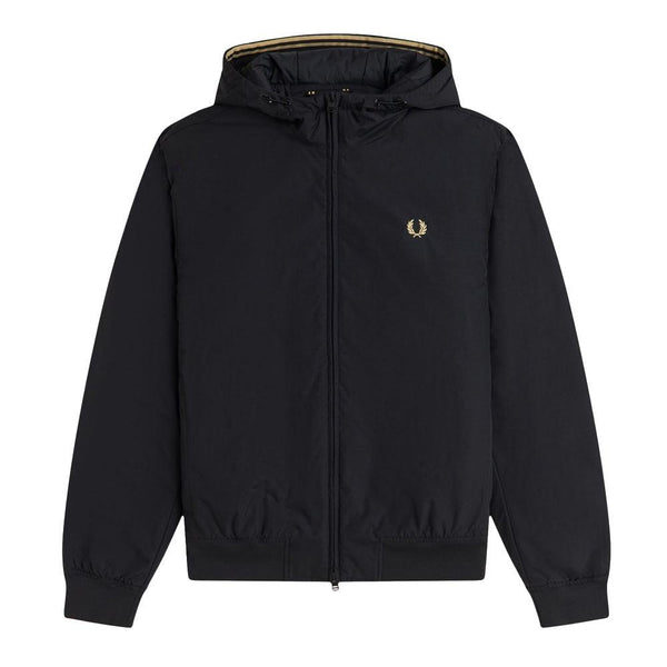 Fred Perry New Hooded Brentham Jacket Black