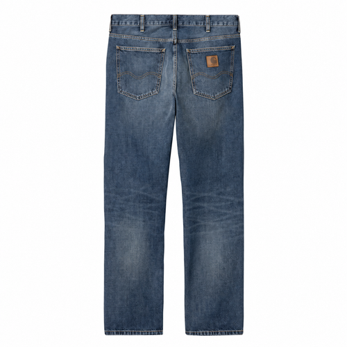 Carhartt WIP Marlow Pant Edgewood Blue Denim Dark Used Wash